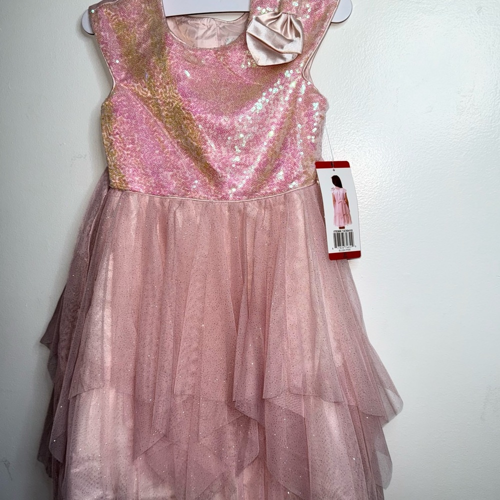 Jona Michelle Blush Pink Girl Dress, size 6